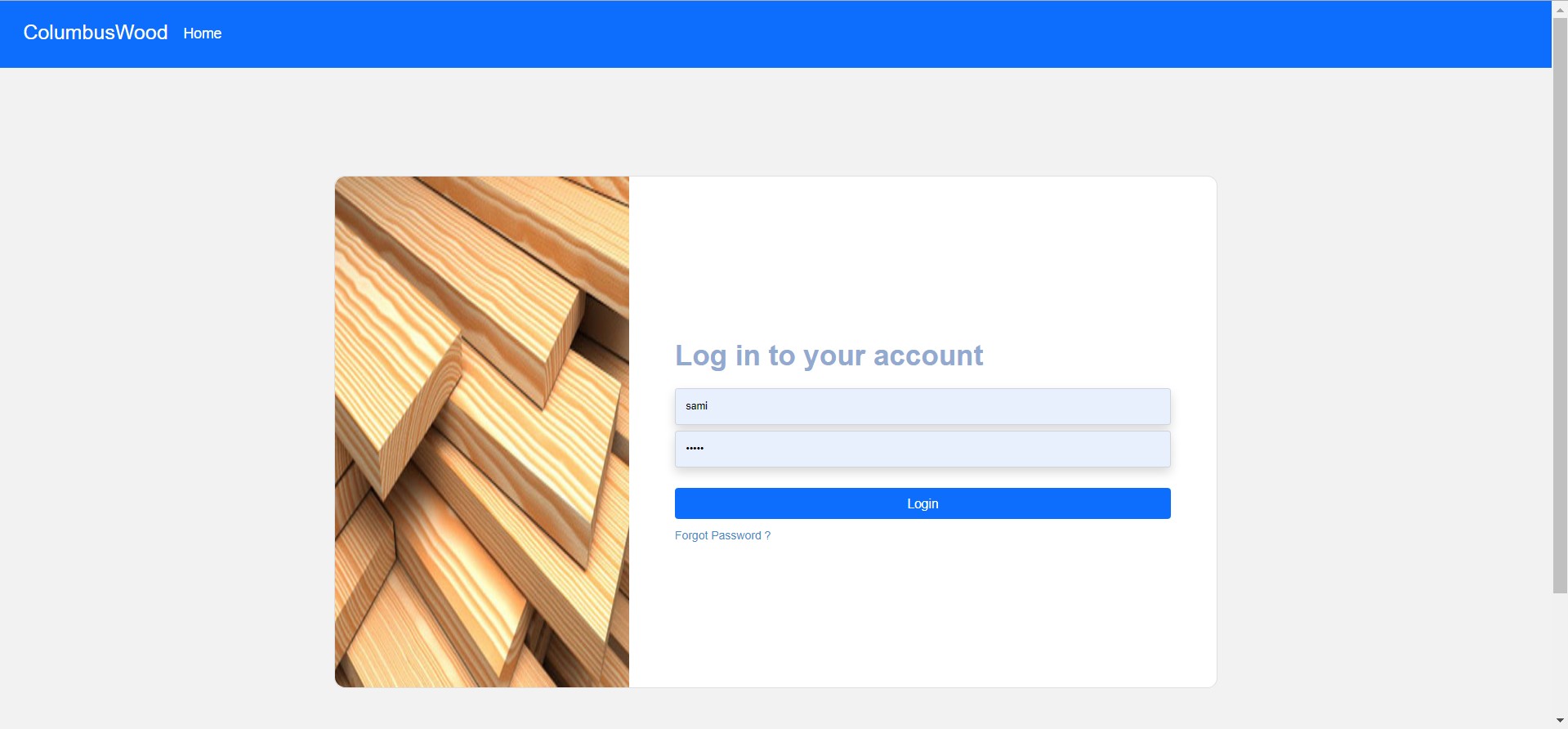Login Page